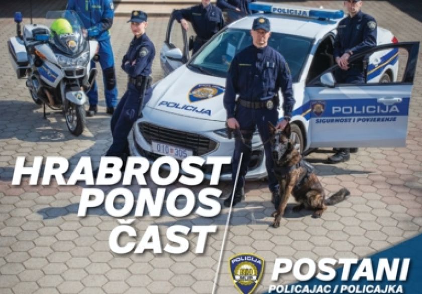 Hrabrost, ponos, čast - Postani policajac/policajka!