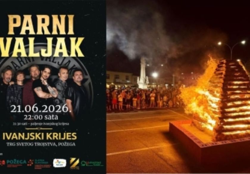 Ivanjski krijes uz Parni Valjak obilježava početak ljeta ove nedjelje