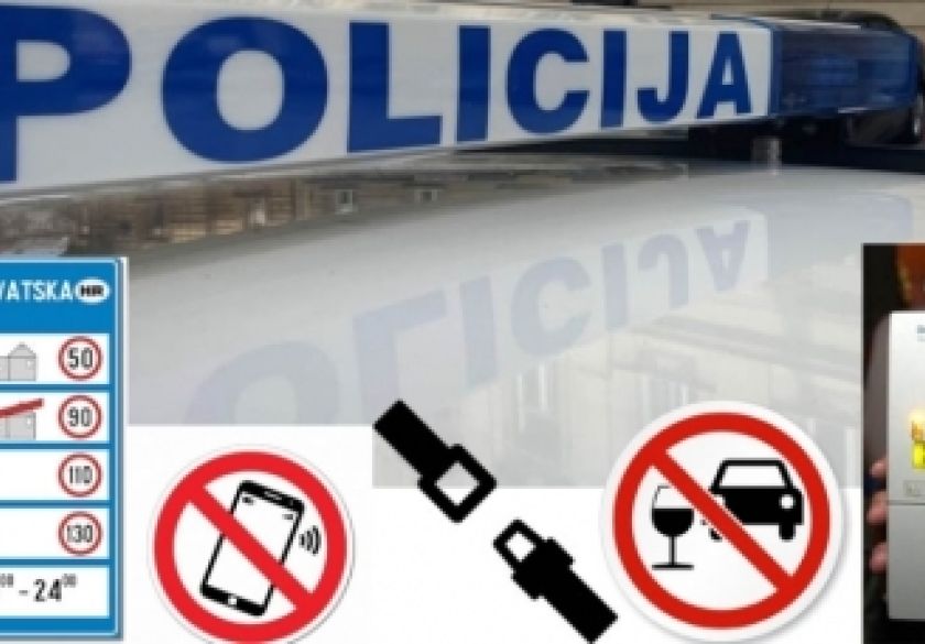 Vozači i dalje opušteni a policija bilježi za vikend 98 prekršaja - 10 alkoholiziranih, 12 bez pojasa, 41 bržih od dopuštene brzine kretanja