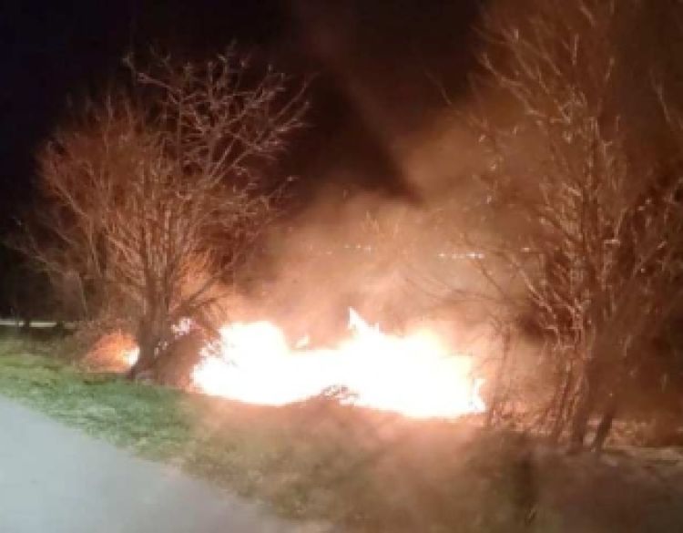 Požar na otvorenom prostoru suhe trave i niskog raslinja kraj naselja Sovski Dol