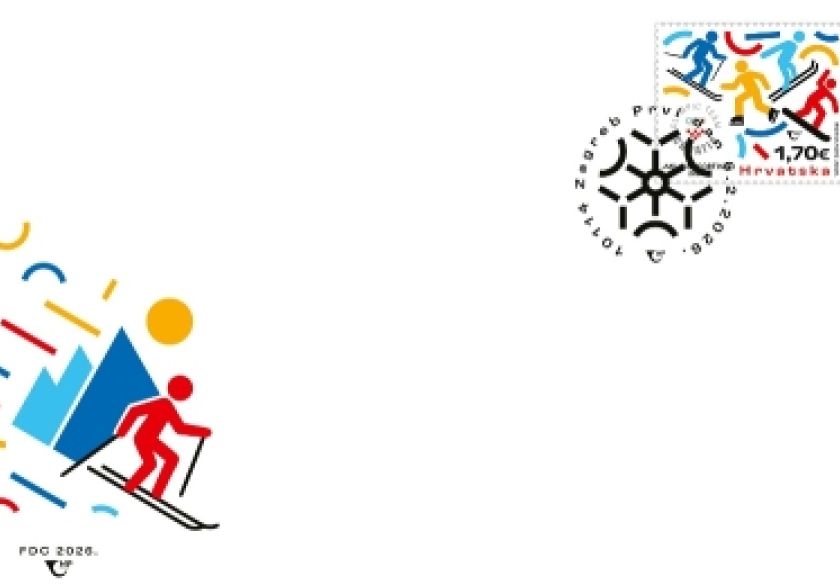 Novo izdanje prigodne poštanske marke u čast Zimskih olimpijskih igara 2026. - donosi motive stiliziranih zimskih sportova