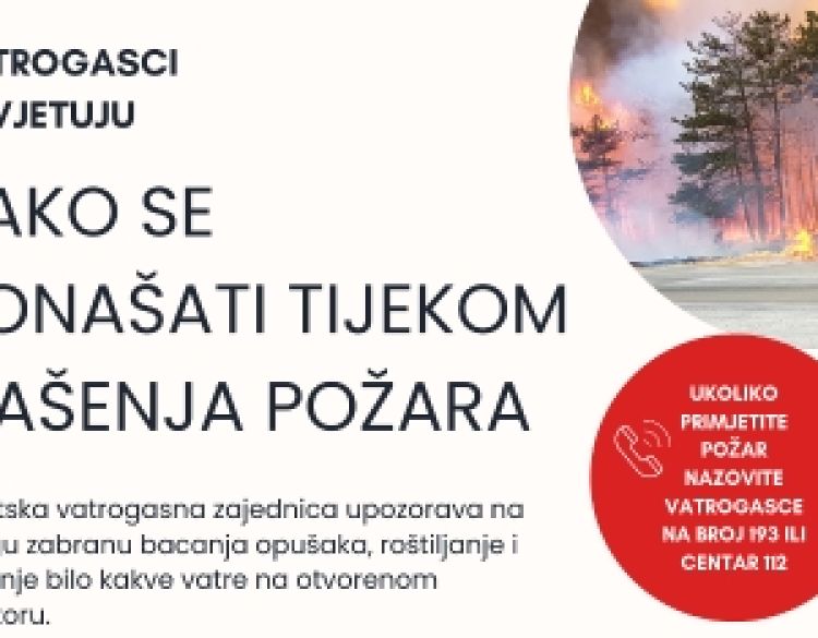 Hrvatska vatrogasna zajednica upozorava - toplinski val u punom jeku i velika je opasnost od nastanka požara