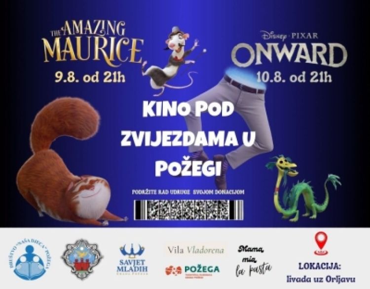 Kino pod zvijezdama donosi dvije filmske večeri uz Orljavu