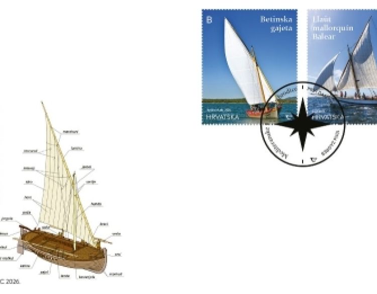 Mediteranske ribarske brodice na poštanskim markama - Zajedničko izdanje Hrvatske i Španjolske