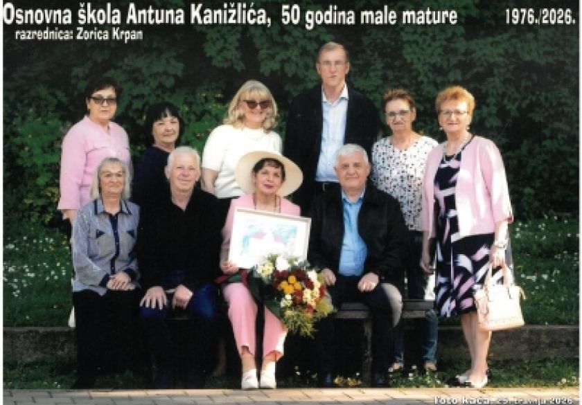 Generacija školske godine 1975./76. iz 8.e proslavila 50 godina male mature i završetka osnovne škole