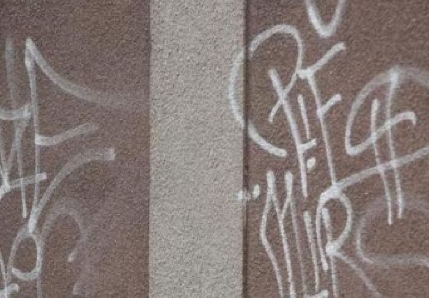 Nepoznati počinitelj ispisao grafite na zgradi škole, metalnom kontejneru i limenoj kućici u Kaptolu