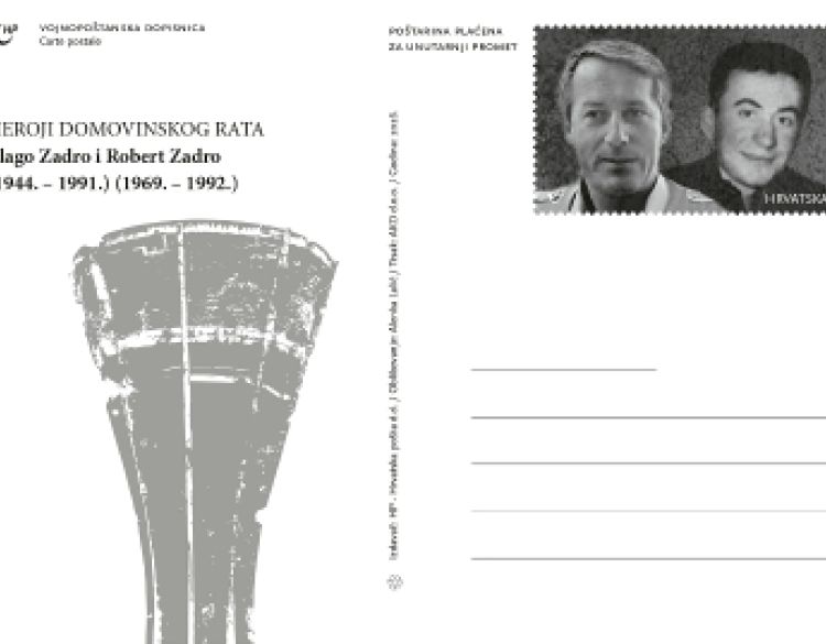 Heroji Domovinskog rata na dopisnicama Hrvatske pošte - Novim ročnicima dopisnice s likovima junaka hrvatske samostalnosti