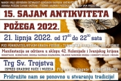 15. Sajam antikviteta na Trgu sv. Trojstva uz degustaciju kulena i vina danas 21. lipnja