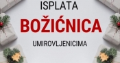 Grad Požega obavještava umirovljenike i nezaposlene hrvatske branitelje o isplati božićnice