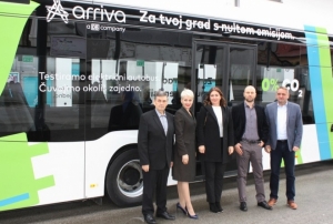 Prvi električni autobus "Arrive" na požeškim ulicama - "Za tvoj grad s nultom emisijom"