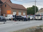 Sudar između dva automobila u Gradcu i dvije ozlijeđene osobe