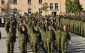 U Vojarni 123. brigade HV Požega prisegnuo 47. naraštaj ročnika na dragovoljnom vojnom osposobljavanju - 182 mladića i 39 djevojaka