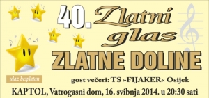 "ZLATNI GLAS ZLATNE DOLINE 2014." U KAPTOLU