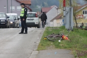 „Audijem“ naletio na biciklistu, zbog ozljeda prevezen u bolnicu