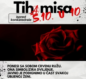 Udruga Adela organizira u subotu 05. listopada "Tihu misu" ispred konkatedrale u Osijeku kao otpor normalizaciji diskriminatornog narativa