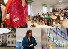 Malenim prvašićima županica Jozić uručila paketiće dobrodošlice sa školskim priborom  i uputila riječi ohrabrenja