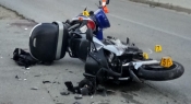 U prometnoj nesreći lakše ozlijeđen motociklist