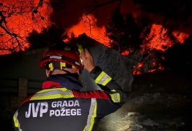 Požeška vatrogasna postrojba pruža potporu u gašenju požara na Dugom Otoku