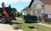 Počelo raščišćavanje najviše stradalog Gradca kraj Pleternice