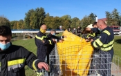 JVP grada Požege prezentirala postavljanje box barijera i brane vodom protiv vode u situaciji izlijevanja rijeke Orljave