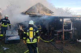 Došlo je do požara na gospodarskim zgradama u Kutjevu u Ulici Vinkomir