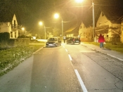 Direktan sudar dva automobila, na zavoju u ulici E. Kvaternika