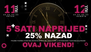 Velika akcija noćnih klubova "5 sati naprijed, 25% nazad“ bez odziva u Požeško-slavonskoj županiji