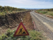 Radovi na sanaciji ceste iznad Vinogradske ulice u Kaptolu