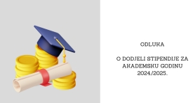 Grad Kutjevo ove godine dodijelio 23 stipendije studentima od 100 eura mjesečno