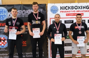 Kickboxing klub "Borac" Požega na Prvenstvu Hrvatske osvojio 4 medalje - Robert i Anastasiia viceprvaci Hrvatske