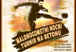 NK "Graničar" organizira tradicionalni Malonogometni noćni turnir na betonu u Zagrađu (petak) 10. lipnja