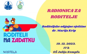 Društvo naša djeca Požega organizira Radionicu za roditelje "Roditelji na zadatku"