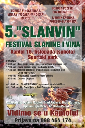 "Slanvin" se zbog najave lošeg vremena odgađa za sljedeću subotu 16. listopada