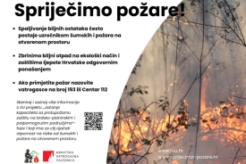 Hrvatska vatrogasna zajednica - oprez pri spaljivanju biljnog otpada