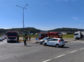 Prometna nesreća na raskrižju Osječke i Šokačke ulice u Požegi