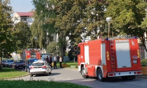 Eksplozija plina i požar na 6. katu u stambenom naselju Babin Vir