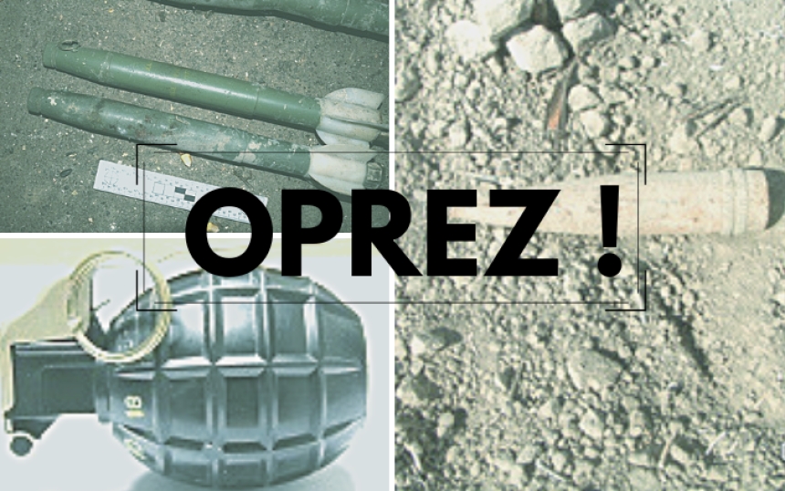 U tri slučaja pronađeno 6 ručnih bombi, tri tromblona i protutenkovske mine zaostale iz Domovinskog rata