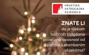 Vatrogasci savjetuju - Oprezno s korištenjem božićnih dekoracija