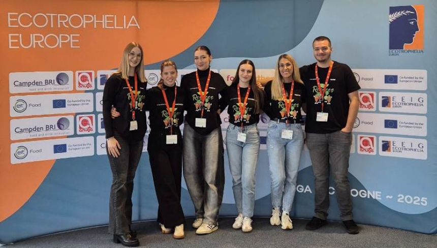 Studentski tim InovEativci predstavili ekološki proizvod Rootoos na međunarodnom natjecanju Ecotrophelia Europe 2025.