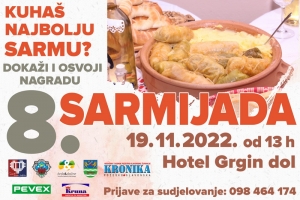 Kuhaš najbolju sarmu? Dokaži, donesi sarmu na 8. Sarmijadu u Hotel Grgin dol i osvoji vrijedne nagrade