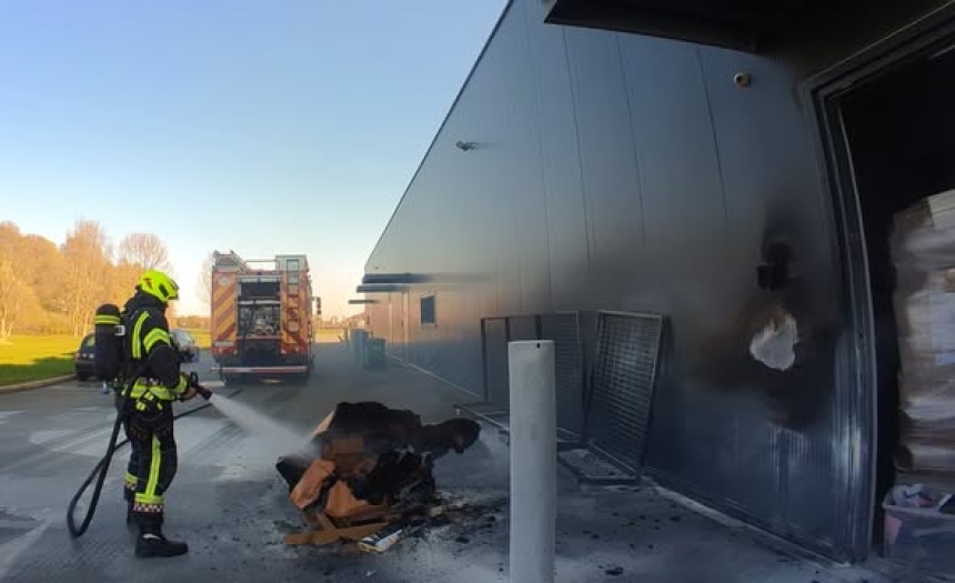 Požar u trgovačkom centru u požeškoj Zagrebačkoj ulici koji je brzo ugašen