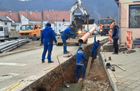 Krenula izgradnja novog križanja ulica Sokolove i Matice hrvatske u Požegi s kružnim tokom i pješačkim i zelenim površinama