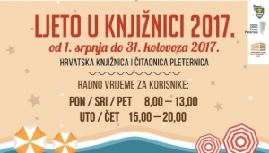 Ljeto u Hrvatskoj knjižnici i čitaonici Pleternica