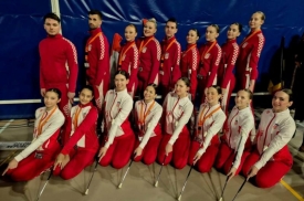 Twirling klub Požega u sklopu reprezentacije Hrvatske na Europskom prvenstvu u Eindhovenu