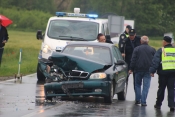 Prometna nesreća na ulazu u Jakšić