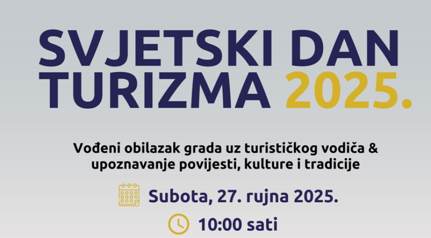 U subotu 27. rujna grad Požega obilježava Svjetski dan turizma