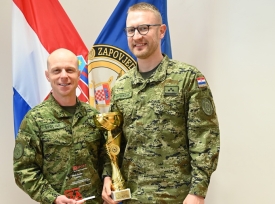 Hrvatski vojnici satnik Antunović i narednik Špoljar - najbolji sportaši godine