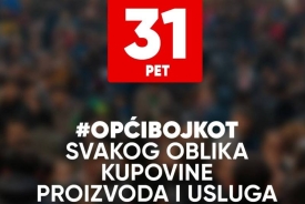 Najavljen novi još masovniji bojkot svih trgovačkih lanaca i trgovina u petak 31. siječnja a 7-dnevni Lidla, Dm i Eurospina
