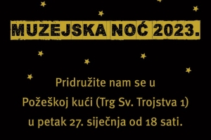 Najavljena "Noć muzeja" u Centru za posjetitelje "Požeška kuća" Gradskog muzeja Požega