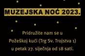 Najavljena &quot;Noć muzeja&quot; u Centru za posjetitelje &quot;Požeška kuća&quot; Gradskog muzeja Požega